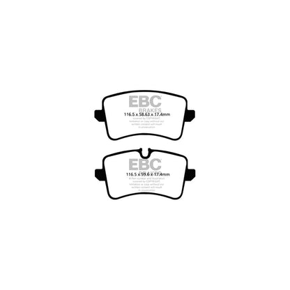 EBC PD12KR251 Audi C7 D4 Redstuff Rear Brake Pad & GD Disc Kit - TRW Caliper (Inc. A6, A7, A8) 2 | ML Performance UK Car Parts