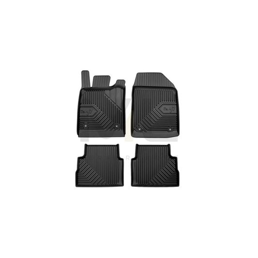 FROGUM Tailored 77407312 Floor mat set for OPEL VECTRA Elastomer, Front and Rear, Quantity: 4, Black | ML Performance Car Parts