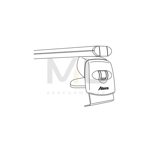 ATERA SIGNO 045244 Roof bars for AUDI A8 D4 (4H2, 4H8, 4HC, 4HL) for closed roof rails, 122 cm, 100 kg, Aluminium | ML Performance Car Parts