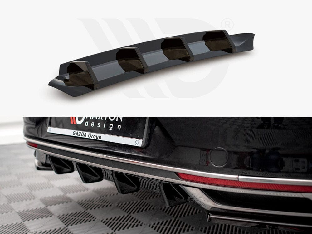 Maxton Design VW-PA-B8F-RS1T Rear Valance VW Passat B8 Facelift (2019-) | ML Performance UK Car Parts