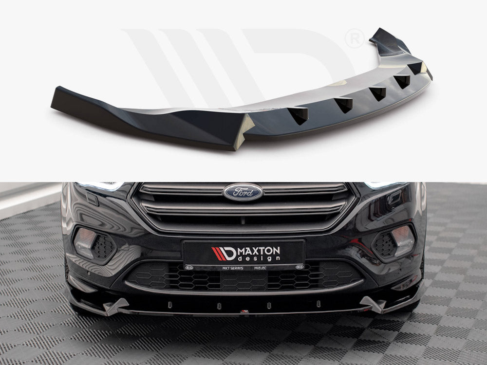 Maxton Design FO-ES-3-STLINE-FD2T Front Splitter V.2 Ford Escape St-line MK3 (2012-2019) | ML Performance UK Car Parts