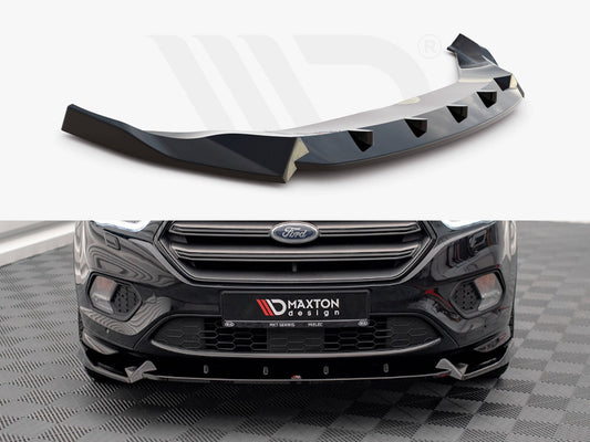 Maxton Design FO-ES-3-STLINE-FD2T Front Splitter V.2 Ford Escape St-line MK3 (2012-2019) | ML Performance UK Car Parts