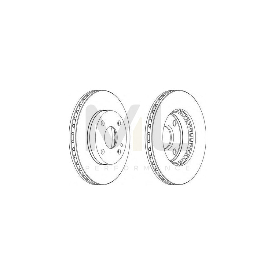 FERODO DDF1104-1 Brake Disc for MAZDA 323 Vented | ML Performance Car Parts