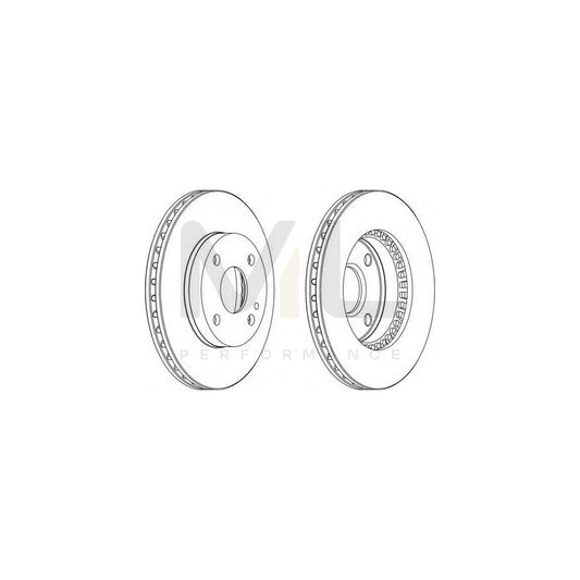 FERODO DDF1104-1 Brake Disc for MAZDA 323 Vented | ML Performance Car Parts