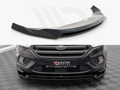 Maxton Design FO-ES-3-STLINE-FD1T+FD1RT Front Splitter V.1 Ford Escape St-line MK3 (2012-2019) | ML Performance UK Car Parts
