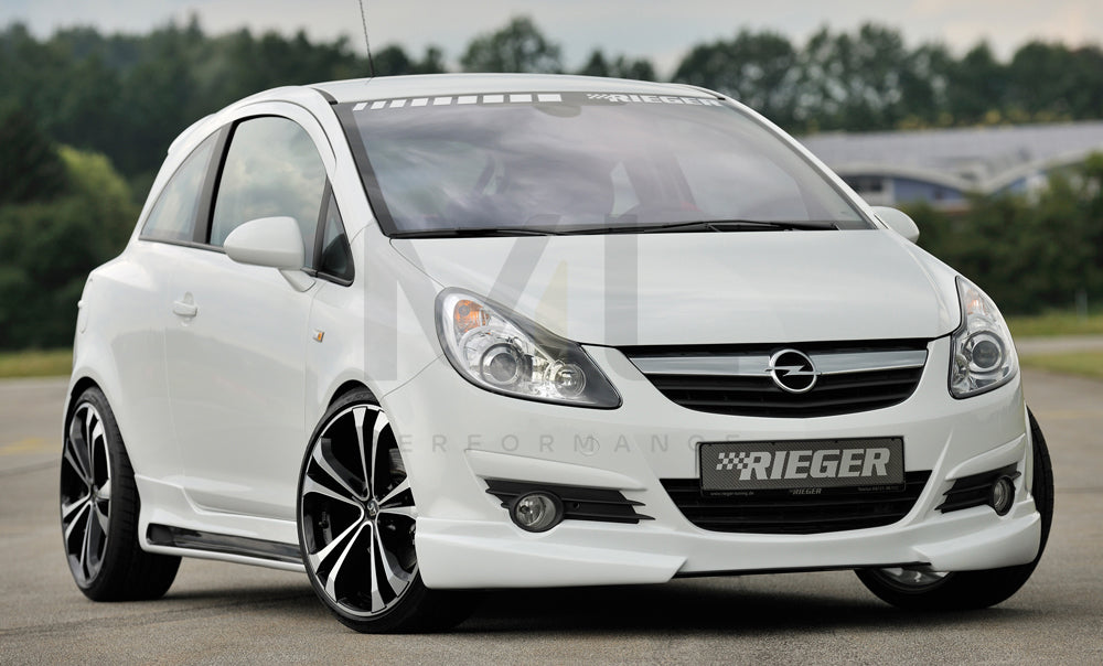 Rieger 00058940 Opel Corsa D Front Splitter 4 | ML Performance UK Car Parts