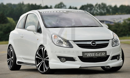 Rieger 00058940 Opel Corsa D Front Splitter 4 | ML Performance UK Car Parts