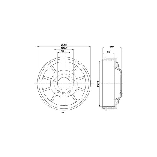 Hella 8ML 376 758-211 Intercooler