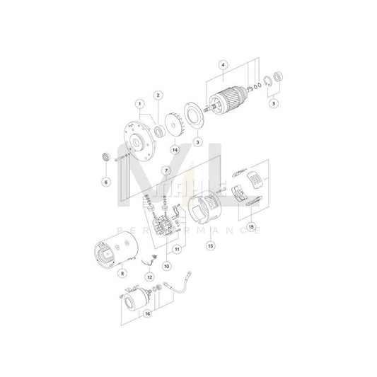 MAHLE ORIGINAL MG 557 Alternator 14V, 90A | ML Performance Car Parts