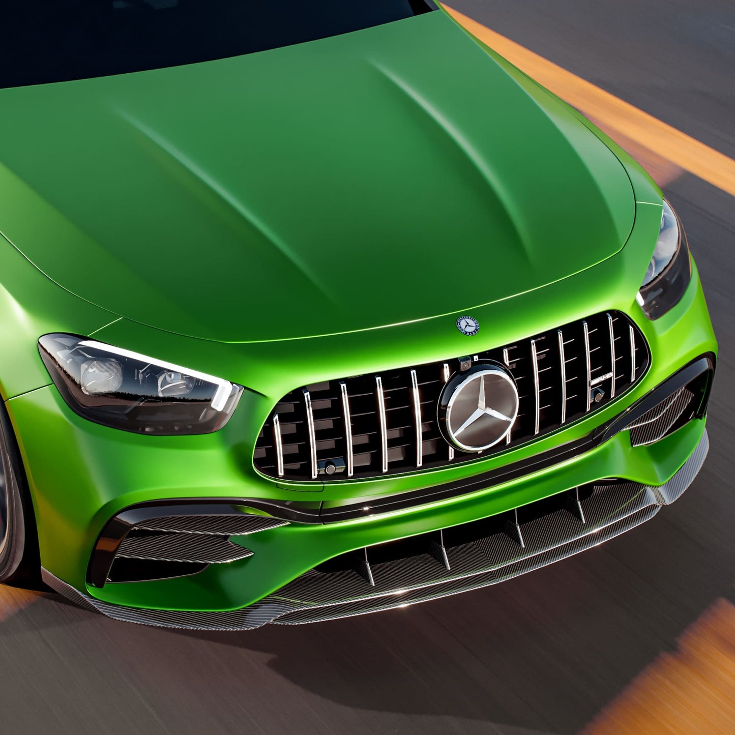 MANHART CARBON FRONT SPOILER FOR MERCEDES-AMG E 63 (S)