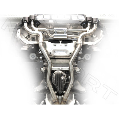 MANHART MH5F9011103_M8 SLIP-ON RACE EXHAUST FOR BMW F9X M8 (COMPETITION) WITH VALVE CONTROL