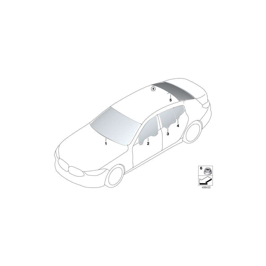 Genuine BMW 51317445218 F93 G16 Windshield Green, Cbdss/Hud Rain Sensor (Inc. 840dX, 840i & M8) | ML Performance UK