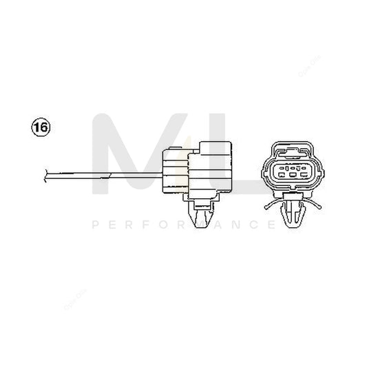 NTK Lambda Sensor - Oxygen / O2 Sensor OZA186-F3 (NGK 0289) - Mazda | ML Car Parts UK | ML Performance