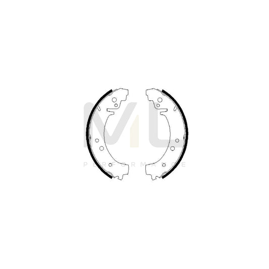 BOSCH 0 986 487 217 Brake Shoe Set | ML Performance Car Parts