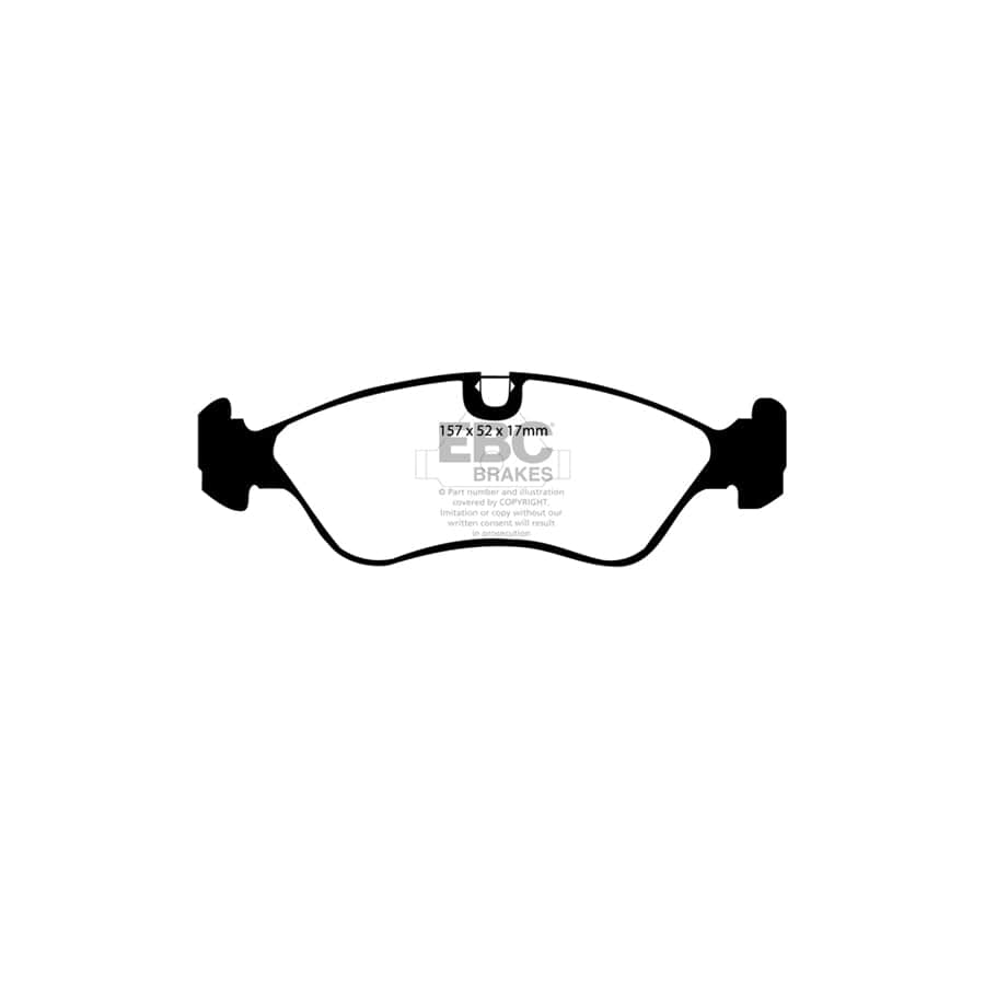 EBC PD04KF1041 Daewoo Opel Vauxhall Bluestuff Front Brake Pad & Plain Disc Kit - ATE Caliper 2 | ML Performance UK Car Parts