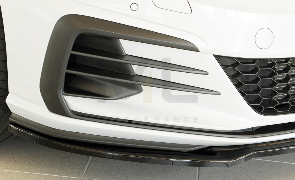 Rieger 00088148 VW Mk7 Golf Front Splitter (GTI, GTD & GTE) 4 | ML Performance UK Car Parts
