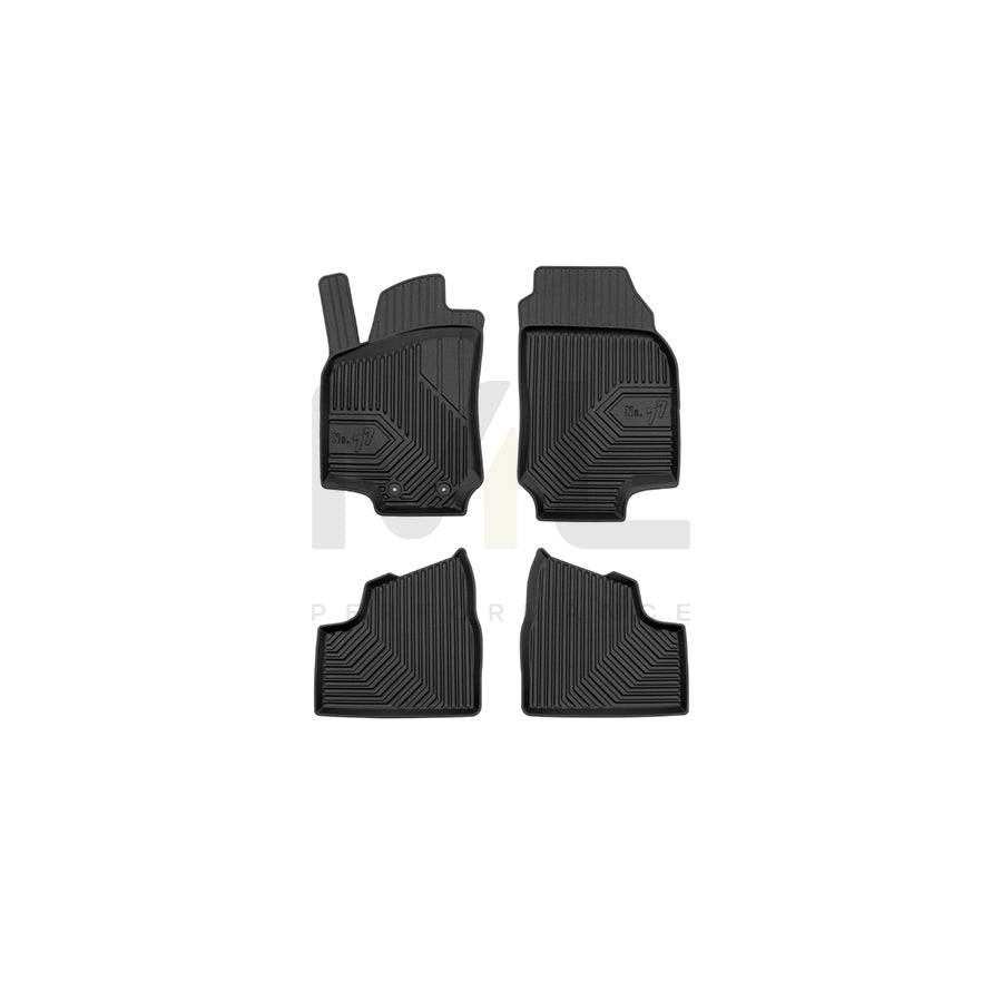 FROGUM Tailored, No.77 77425538 Floor mat set for OPEL Astra G Caravan (T98) Elastomer, Front and Rear, Quantity: 4, Black | ML Performance Car Parts