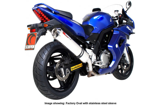 Scorpion ESI75SEM Suzuki SV650 Factory Round Slip-On - Polished Stainless Steel Sleeve | ML Performance UK UK
