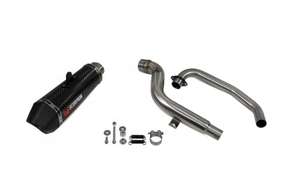 Scorpion RHA182SYSCEO Honda CB125 F Serket Taper Full System - Carbon Fibre Sleeve | ML Performance UK UK