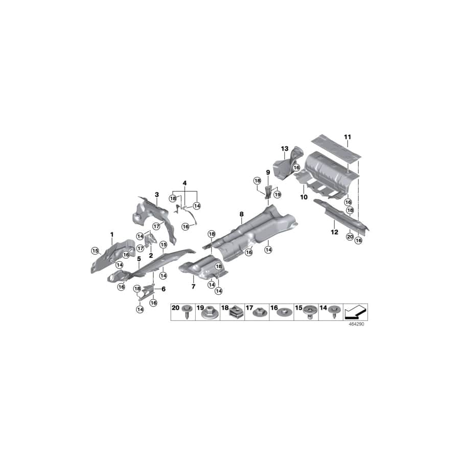 Genuine BMW 51487340218 G12 Fuel Tank Heat Insulation (Inc. 740eX, 740Le & 740LeX) | ML Performance UK Car Parts