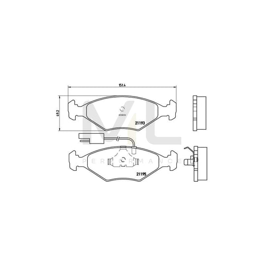 Brembo P 23 039 Brake Pad Set | ML Performance Car Parts