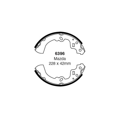 EBC 6396 Mazda 929 Rear Brake Shoes 1 | ML Performance UK Car Parts