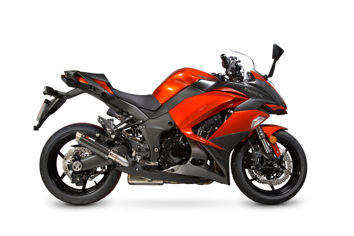 Scorpion KA1014CEM Kawasaki Z1000 SX Rp1-Gp Slip-On (Pair) - Carbon Fibre Sleeve | ML Performance UK UK