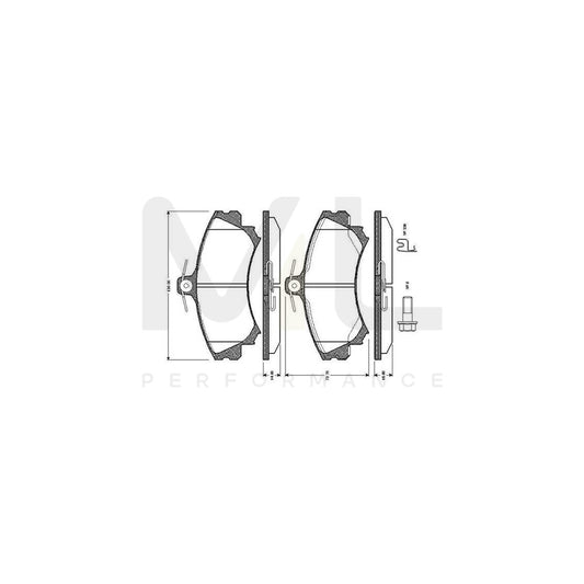 Bosch 0986Tb2288 Brake Pad Set Excl. Wear Warning Contact, With Bolts, With Accessories  | ML Performance Car Parts