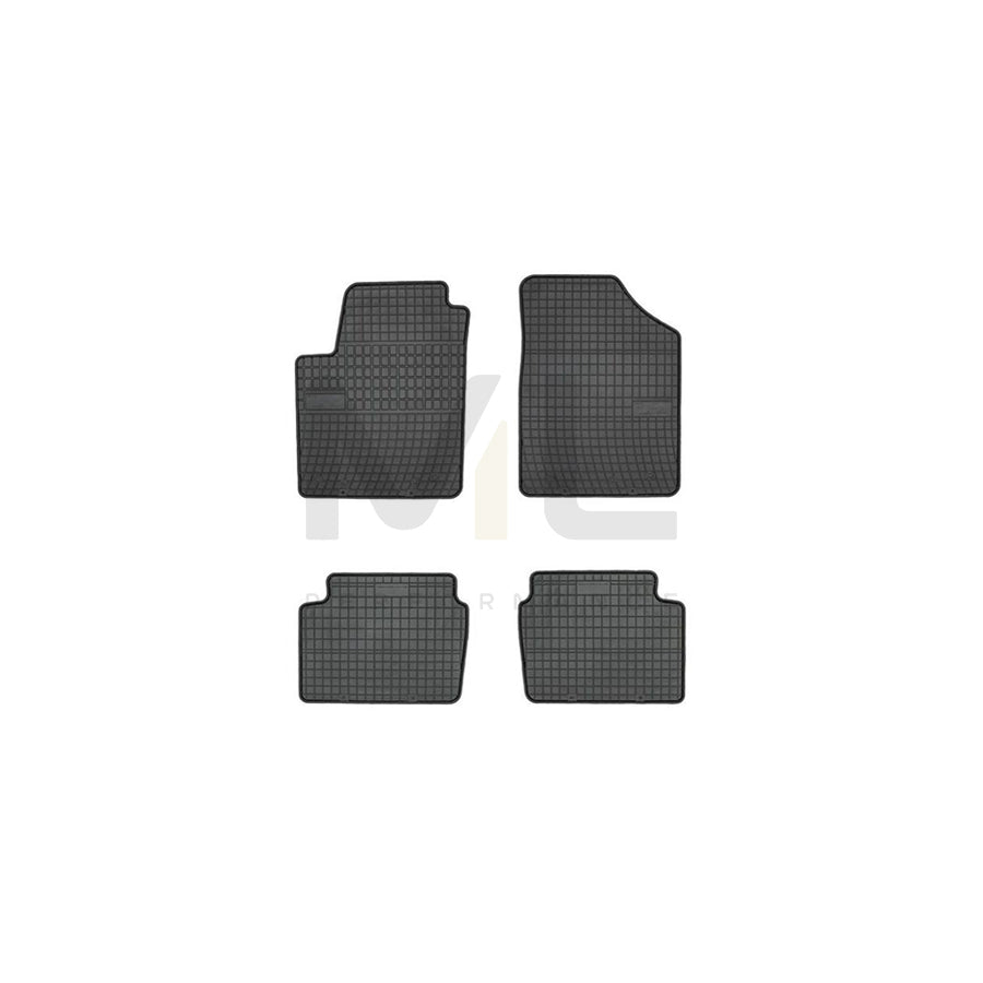 FROGUM Tailored 0425 Floor mat set for HYUNDAI i10 I (PA) Elastomer, Front and Rear, Quantity: 4, Black | ML Performance Car Parts