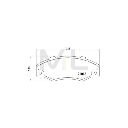 Brembo P 68 016 Brake Pad Set For Renault 21 | ML Performance Car Parts