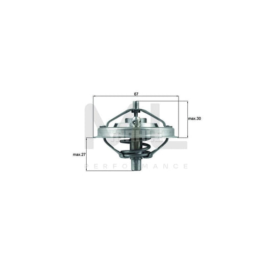 MAHLE ORIGINAL TX 125 80 Engine thermostat Opening Temperature: 80��C, without gasket / seal | ML Performance Car Parts