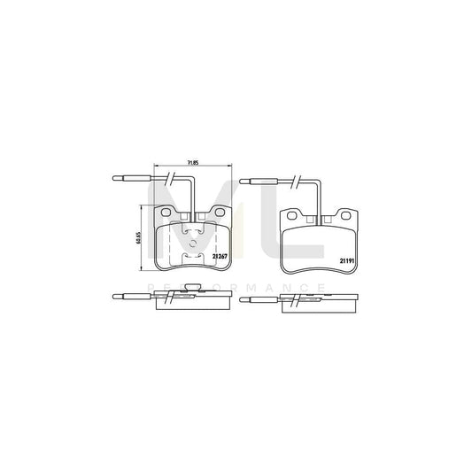 Brembo P 61 047 Brake Pad Set | ML Performance Car Parts