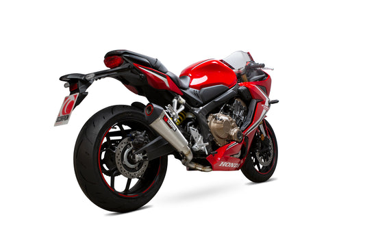 Scorpion RHA197SYSSEO Honda CBR650 R Serket Taper Full System - Brushed Stainless Steel Sleeve | ML Performance UK UK