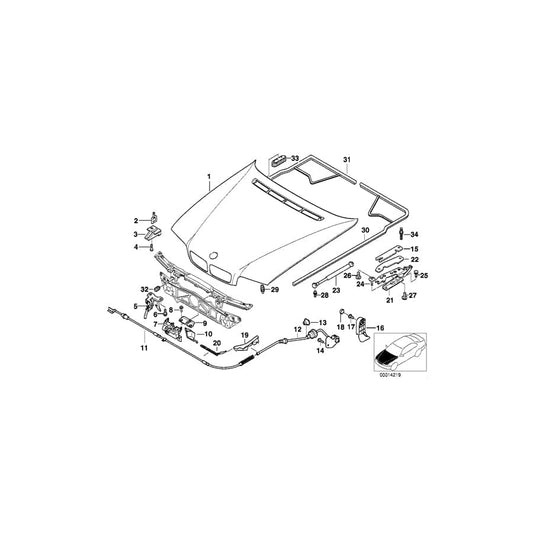 Genuine BMW 41618172515 E38 Shim 1.0MM (Inc. 750iLP, 728i & 740iLP) | ML Performance UK Car Parts