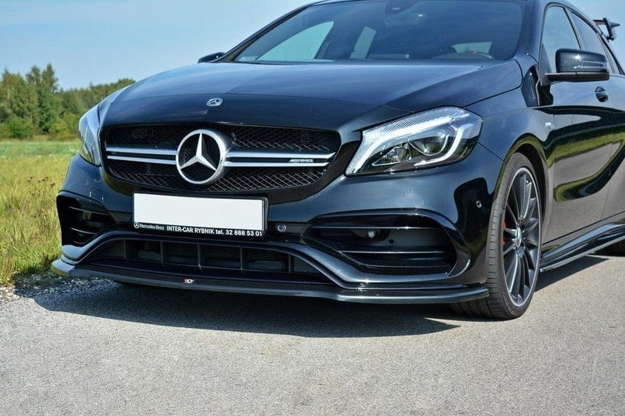 Maxton Design Mercedes Benz A-Class AMG-Line / A45 AMG W176 (Facelift) Front Splitter V.1