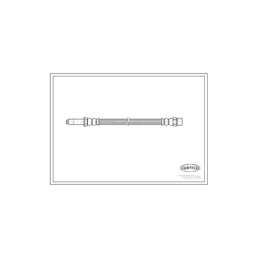 Corteco 19026386 Brake Hose For Ford Galaxy Mk1 (Wgr) Mpv | ML Performance UK