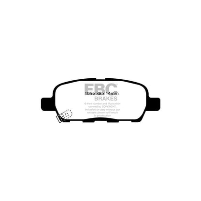 EBC PDKR658 Nissan Ultimax Rear Brake Pad & Plain Disc Kit - Akebono Caliper (Inc. Elgrand & Murano) 2 | ML Performance UK Car Parts