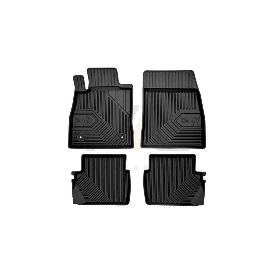 FROGUM Tailored 77407237 Floor mat set for FORD FIESTA Elastomer, Front and Rear, Quantity: 4, Black | ML Performance Car Parts
