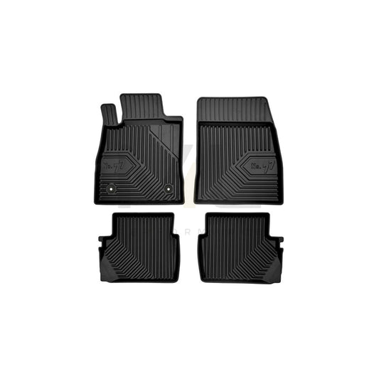 FROGUM Tailored 77407237 Floor mat set for FORD FIESTA Elastomer, Front and Rear, Quantity: 4, Black | ML Performance Car Parts