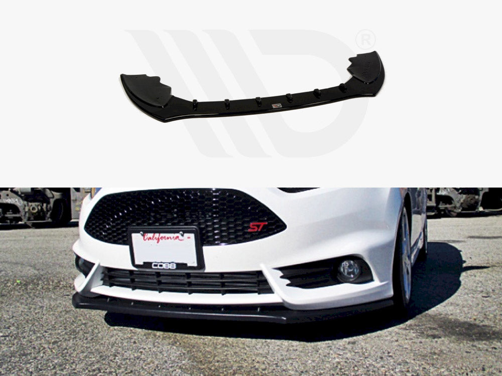 Maxton Design FO-FI-7F-ST-FD1T Front Splitter V.1 Ford Fiesta MK7 | ML Performance UK Car Parts