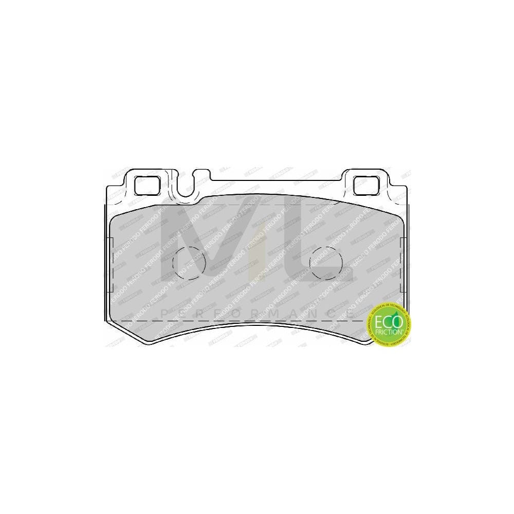 Ferodo Premier Eco Friction Fvr517 Brake Pad Set Not Prepared For Wear Indicator, With Brake Caliper Screws, Without Accessories | ML Performance Car Parts