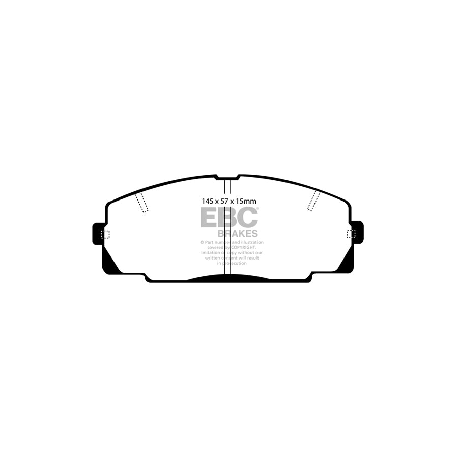 EBC DP4722R Toyota Yellowstuff Front Brake Pads (Inc. Granvia, Dyna, Hi-Ace) 2 | ML Performance UK Car Parts