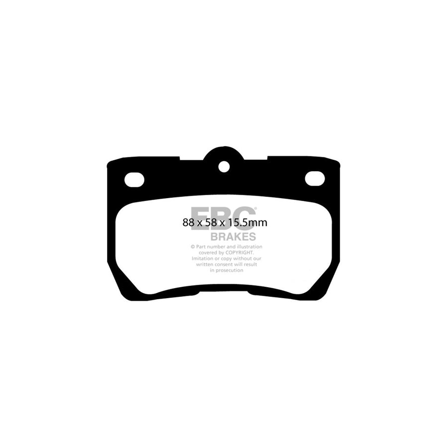 EBC DP31586C Lexus Redstuff Rear Brake Pads 2 | ML Performance UK Car Parts