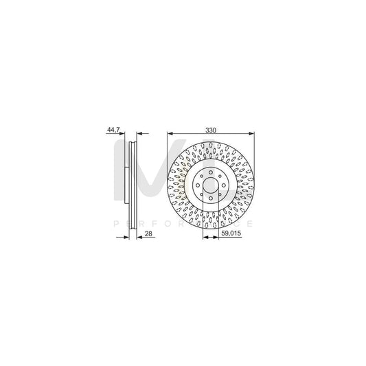 BOSCH 0 986 479 648 Brake Disc for LANCIA Delta III (844) Vented, Coated, High-carbon | ML Performance Car Parts