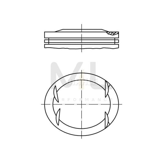 MAHLE ORIGINAL 001 41 02 Piston 90,4 mm, without cooling duct | ML Performance Car Parts