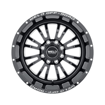 Weld W15802018475 Slingblade W158 Wheel 20x12 8x180 ET-44 BS4.75 Gloss Black MIL