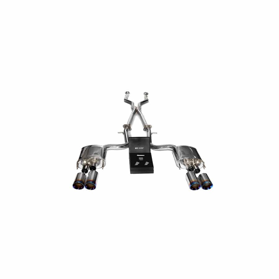 Armytrix LXRCF-QS3840B Valvetronic Header Back Exhaust System Lexus RC-F 5.0L V8 2015-2021 with Quad Blue Coated 4" | ML Performance UK UK Car Parts