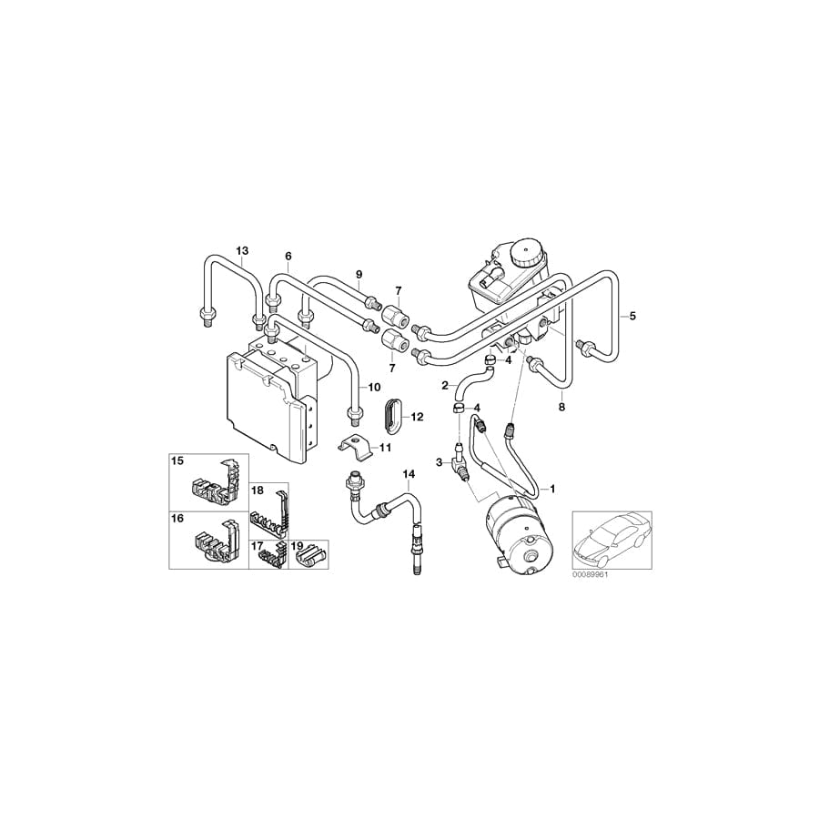 Genuine BMW 34326761169 E46 Pipe M12/M12 (Inc. 330xd, 330xi & 325xi) | ML Performance UK Car Parts