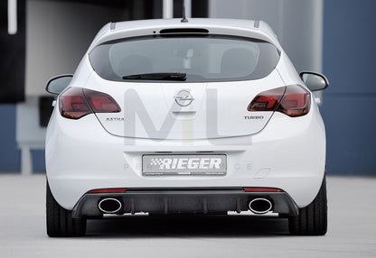 Rieger 00099849 Opel Astra J Rear Diffuser 5 | ML Performance UK Car Parts