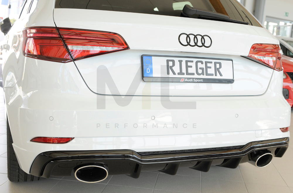 Rieger 00088183 Audi 8V Rear Diffuser (A3 & S3) 4 | ML Performance UK Car Parts